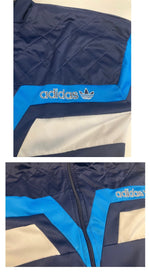 アディダス adidas 80s 80's トレフォイルロゴ トラックジャケット MADE IN ENGLAND 英国製 180 ジャージ ネイビー LLサイズ 101MT-3351