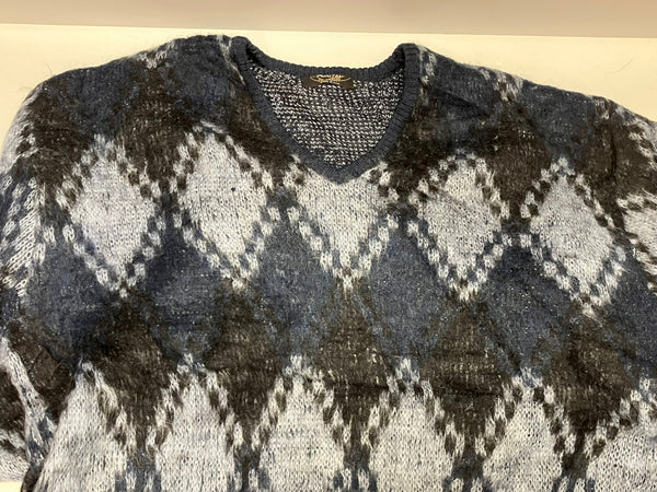 ヴィンテージ vintage PURITAN mohair knit モヘア ダイヤ ピューリタン セーター ブルー Lサイズ 101MT-3245