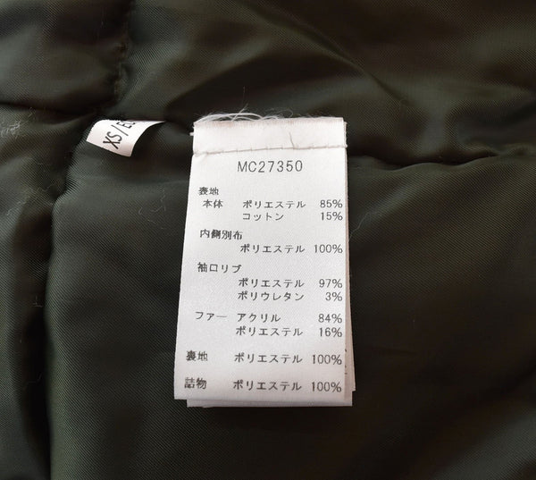 マイケルコース MICHAEL KORS Benson Faux Fur Trim Woven Parka ベンソン ファー パーカー 中綿 アウター OLIVE オリーブ MC27350 XS ジャケット グリーン SSサイズ 103MT-2198