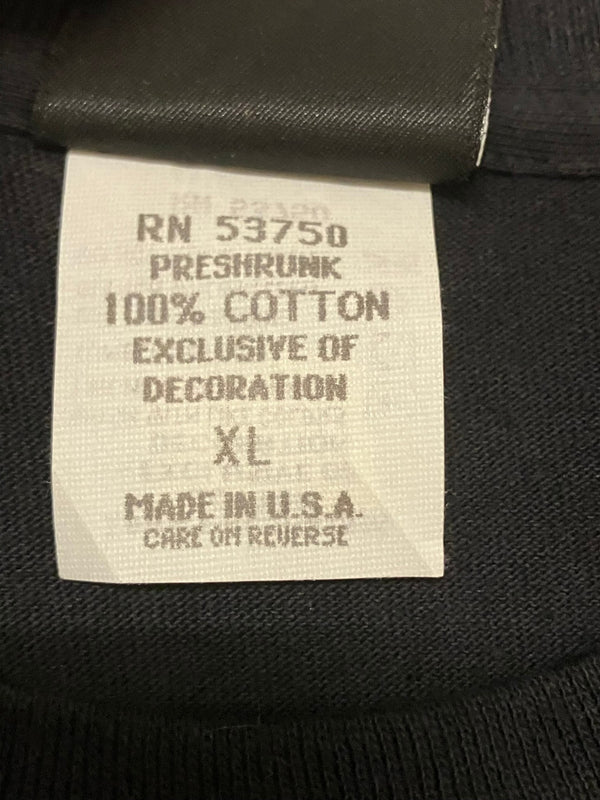 ハーレーダビッドソン Harley-Davidson cafe NEW YORK 90's 90年代 オフィシャル made in USA アメリカ製 vintage ヴィンテージ モーターサイクル バイク cv XL Tシャツ ブラック LLサイズ 101MT-3880