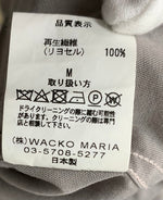 ワコマリア WACKO MARIA 開襟シャツ オープンカラーシャツ 長袖シャツ グレー Mサイズ 201MT-2234
