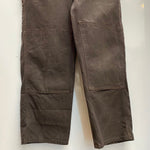 【曜日割引対象外】 カーハート Carhartt 15年製 ダブルニー オーバーオール つなぎ・オーバーオール ブラウン 40×30サイズ 201MB-1192 VB