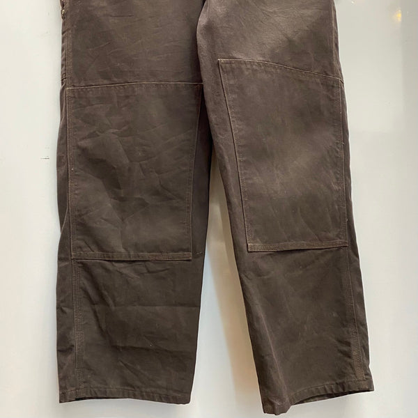 【曜日割引対象外】 カーハート Carhartt 15年製 ダブルニー オーバーオール つなぎ・オーバーオール ブラウン 40×30サイズ 201MB-1192 VB