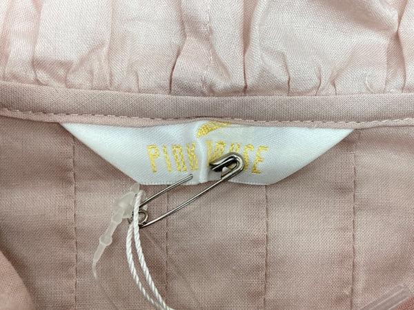 ピンクハウス PINKHOUSE 24AW ローズレース使い フード付 長袖 ブラウス ボレロ フリルスリーブ リボン ミニサテン ピコフリル レース ティアード ROSE コットン 綿 ロリータ ゴスロリ PINK A2143FB 367 カーディガン 花 ピンク 104LT-245