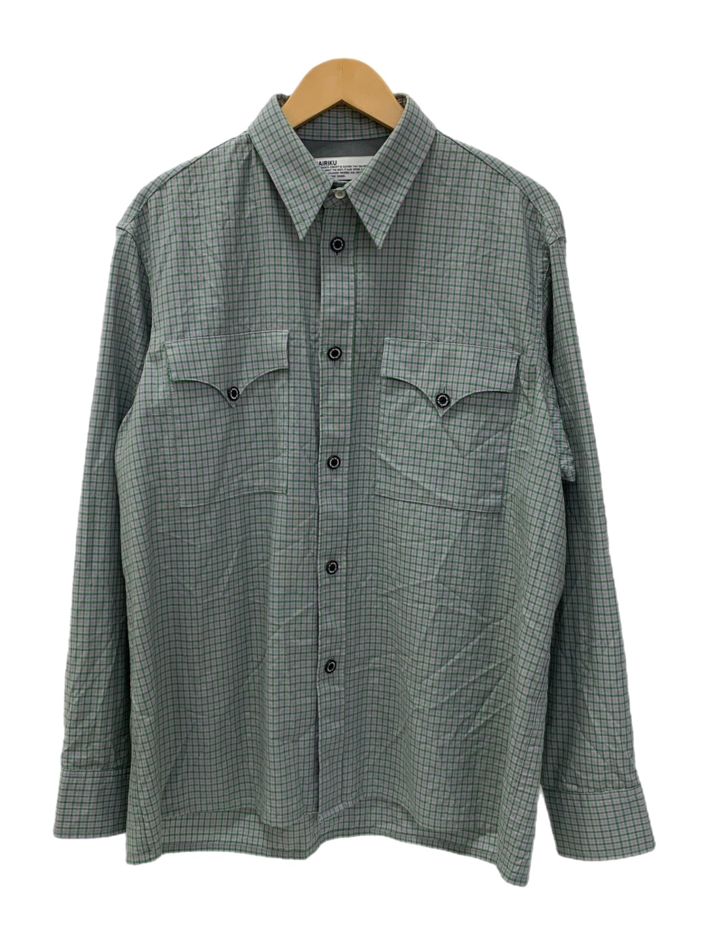 ダイリク DAIRIKU 22SS Boy meets Girl Check Shirt チェック