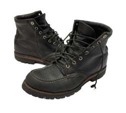 チペワ CHIPPEWA 6" BLACK MOCC RETRO BOOTS 6インチ ワークブーツ レザーブーツ 25061 メンズ靴 ブーツ ワーク ブラック 8 1/2 E 101-shoes1765