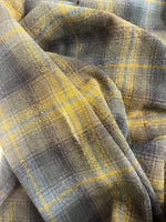 ヴィンテージ vintage 50s~60s 50's 60's Stanwood casuals ウールチェック 開襟シャツ オンブレ ヘビネル 緑  長袖シャツ マルチカラー 101MT-4936