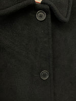 マックスマーラ Max Mara ステンカラーコート 無地 イタリア製 コート ブラック 101LT-243