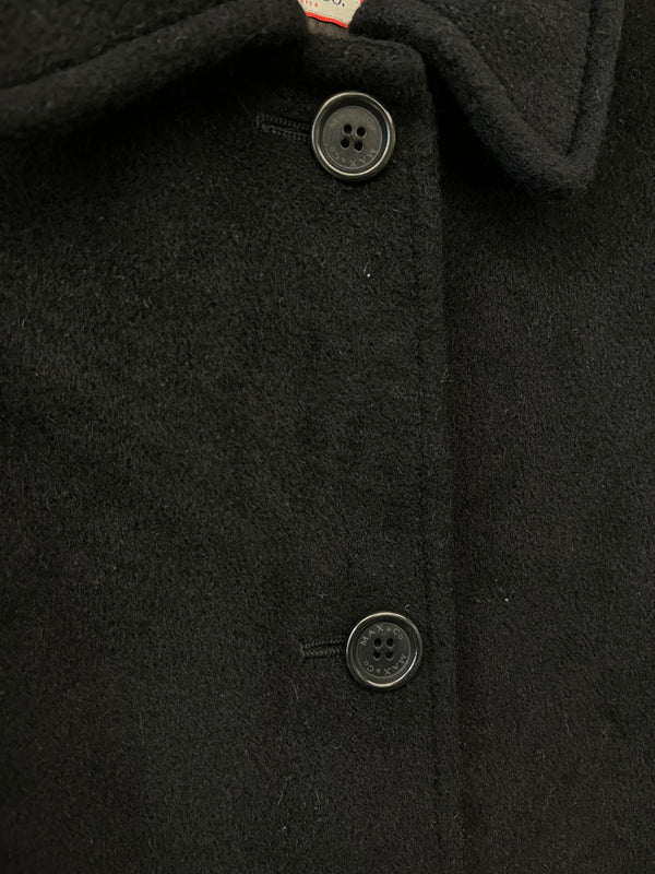 マックスマーラ Max Mara ステンカラーコート 無地 イタリア製 コート ブラック 101LT-243