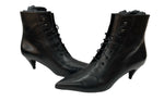 サンローラン Saint Laurent ポインテッドトゥ パテントブーツ レースアップ ヒール レザー BLACK 黒 351930 レディース靴 ブーツ その他 ブラック SIZE36 1/2 104S-715