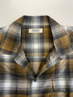 ラディアル RADIALL 25SS BELAIR - OPEN COLLARED SHIRT L/S オープンカラーシャツ オンブレチェック 茶×黒×白 チェック柄 RAD-25SS-SH001 XL 長袖シャツ マルチカラー 101MT-5144