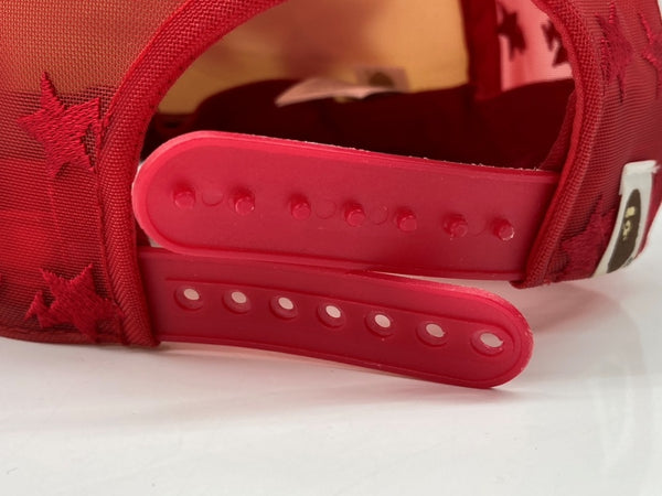 アベイシングエイプ A BATHING APE BAPE STA MESH CAP ベイプ スタ メッシュ キャップ Y2K 星 帽子 赤 帽子 メンズ帽子 キャップ ロゴ レッド フリーサイズ 104H-50