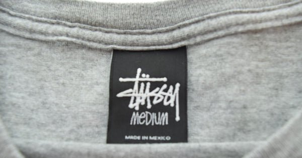 ステューシー STUSSY 8ボール 自由の女神像 フロントロゴ プリント 半袖Tシャツ グレー Tシャツ グレー Mサイズ 103MT-2431