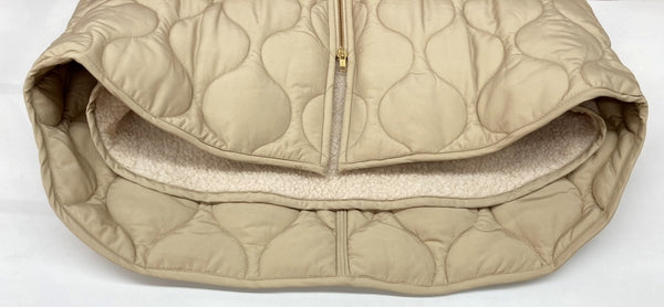 エマテイラー Emma Taylor 美シルエット 3way キルティング フードコート ミモレ丈 ライナー ボア フーディ BEIGE EM202110058R4 コート 無地 ベージュ SIZE36 104LT-257