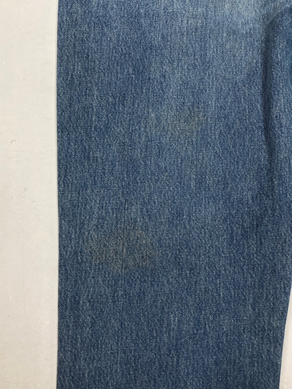 ダブルアールエル RRL 90s DENIM PANTS デニム パンツ ボタンフライ ジーパン ジーンズ USA製 Ralph Lauren インディゴ 青 ロゴ R001 デニム ブルー 30/32 104MB-231