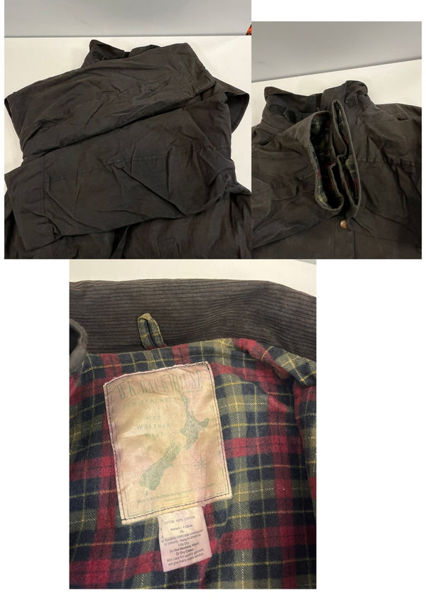 バブアー BARBOUR 90's 90年代 BUCKHOUSE バックハウス ダブルネーム STOCKMAN COAT バブアー ストックマン コート ワックス コットン オイルドジャケット  VINTAGE ヴィンテージ XL 44inch ジャケット ネイビー 101MT-5335