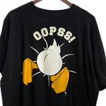 【曜日割引対象外】 US古着 ディズニー Disney 激おこドナルド ぶち抜き両面TシャツMICKEY＆CO. Tシャツ ブラック 201MT-3643 VB