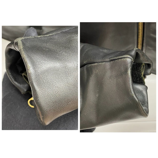 【曜日割引対象外】 バンソン VANSON ハイウェイマン ダブルライダース Dポケット USA製 レザー ジャケット ブラック 46サイズ 201MT-4147 VB