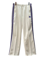 ニードルス Needles Poly Smooth Track Pant ポリー スムース トラック パンツ サイドライン 蝶 ジップポケット ジャージ 白 刺繍 MR286 ボトムスその他 ホワイト Mサイズ 104MB-194