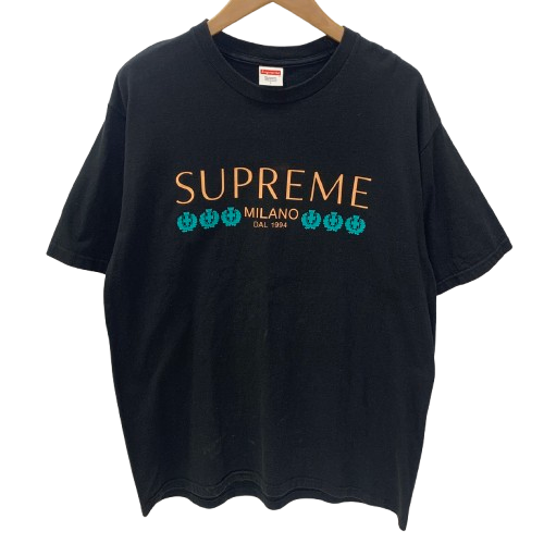 シュプリーム SUPREME Milano Tee Tシャツ ブラック Lサイズ 201MT-4044