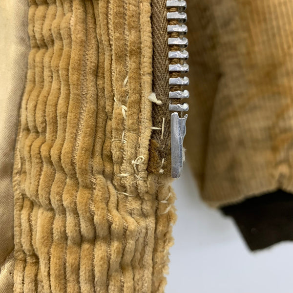 【曜日割引対象外】 ヴィンテージ vintage 50's~ Lakeland SPORTSWEAR コーデュロイ ファラオジャケット TALON zip ブラウン 44サイズ 201MT-3507 VB