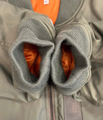 ア ベイシング エイプ A BATHING APE Busy Shark Loose Fit MA-1 Jacket ビジーシャークMA-1ブルゾン フライトジャケット 001HJI301001M XL ジャケット カーキ LLサイズ 101MT-4495