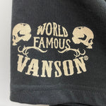 バンソン VANSON Tシャツ ブラック Lサイズ 201MT-4059