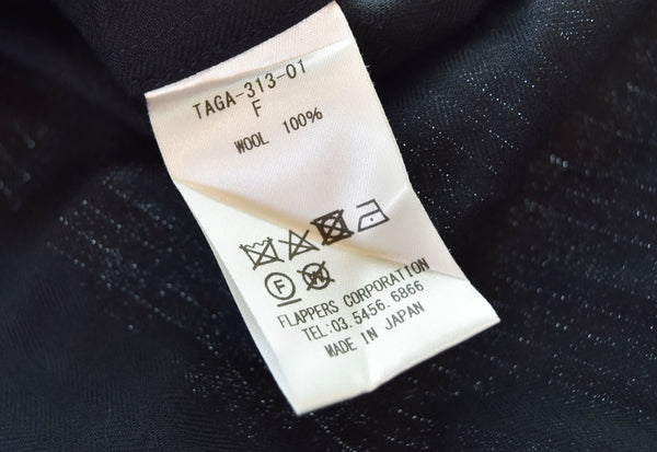 ティッカ TICCA ダブルポケットシャツ TAGA-313-01 長袖シャツ ブラック フリーサイズ 103LT-131