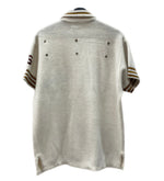 ヴィンテージ vintage 50s 50年代 Badger Sporting Goods ベースボールシャツ アーチロゴ フリース 白 サイズ 40 半袖シャツ ロゴ ホワイト 104MT-1907