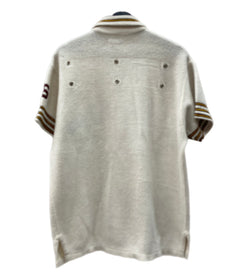 ヴィンテージ vintage 50s 50年代 Badger Sporting Goods ベースボールシャツ アーチロゴ フリース 白 サイズ 40 半袖シャツ ロゴ ホワイト 104MT-1907