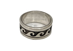 サウスウエスタンジュエリー Southwestern jewelry Southwestern Sterling Ring 波模様  メンズジュエリー・アクセサリー 指輪・リング シルバー 101goods-132