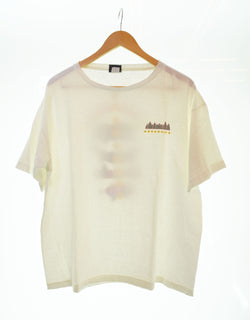 パタゴニア PATAGONIA 90s USA製 黒タグ 生態系 プリント 半袖Tシャツ 白 Tシャツ ホワイト Lサイズ 103MT-1893
