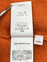 アベイシングエイプ A BATHING APE MOONFACE LOGO ZIP-UP KNIT HOODIE ムーンフェイス ジップアップ ニット フーディ 橙 セーター ロゴ オレンジ Mサイズ 104MT-2171