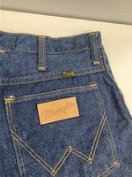 ラングラー Wrangler 60's～ 60年代～ BLUE BELL ブルーベル レザーパッチ ベル無し 11MWZ 13MWZ PRENTICE ZIPPER カムロック 両爪 デニム ショーツ made in USA アメリカ製 ハーフパンツ ブルー W33L31 101MB-682