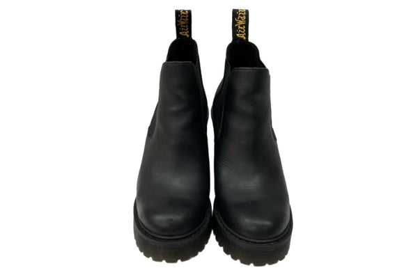 ドクターマーチン Dr.Martens HURSTON ハーストン チェルシーブーツ ヒール レザー MADE IN VIETNAM ベトナム製 BLACK 黒 AW006 KV11T レディース靴 ブーツ サイドゴア ブラック EU37 104S-919