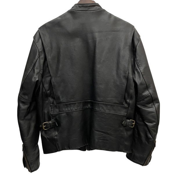 【曜日割引対象外】 ハーレーダビッドソン HARLEY-DAVIDSON シングル ライダースジャケット ジャケット ブラック 38サイズ 201MT-4500 VB