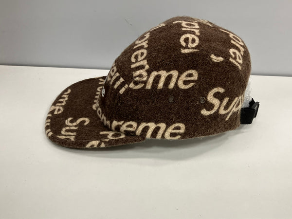 シュプリーム SUPREME 18AW Harris Tweed Camp Cap ハリスツイード キャンプキャップ 帽子 メンズ帽子 キャップ ブラウン 101hat-146