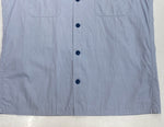 スタンダードカリフォルニア STANDARD CALIFORNIA SD WORK SHIRT ワーク シャツ ボーリング オープン チェーン刺繍 半袖 青 半袖シャツ ロゴ ブルー Lサイズ 104MT-1319