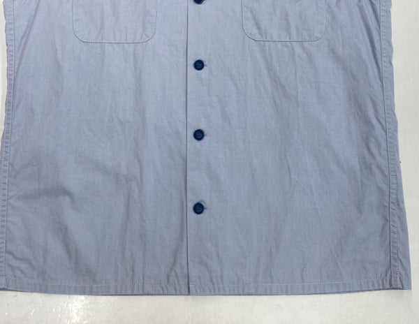 スタンダードカリフォルニア STANDARD CALIFORNIA SD WORK SHIRT ワーク シャツ ボーリング オープン チェーン刺繍 半袖 青 半袖シャツ ロゴ ブルー Lサイズ 104MT-1319