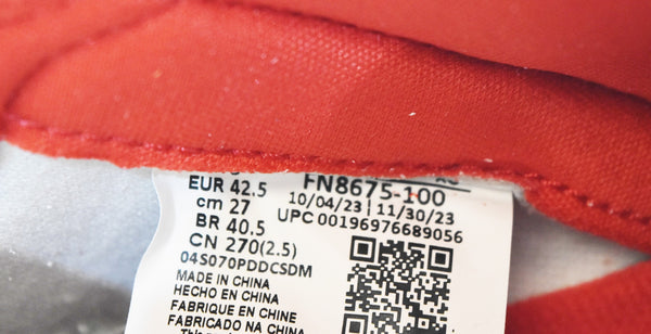 ナイキ NIKE Awake NY Jordan Air Ship SP University Red アウェイクニューヨークスニーカー FN8675-100 メンズ靴 スニーカー ホワイト 27cm 103S-1293