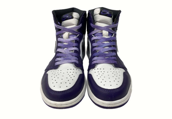 ナイキ NIKE 19年製 AIR JORDAN 1 RETRO HIGH OG COURT PURPLE エア ジョーダン レトロ ハイ コートパープル AJ1 白 紫 555088-500 メンズ靴 スニーカー パープル 27.5cm 104-shoes562