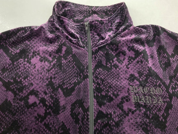 ワコマリア WACKO MARIA 21FW PYTHON VELVET JACKET パイソン ベルベット ジャケット 紫 ジャケット 総柄 パープル Mサイズ 104MT-1461