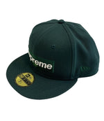 シュプリーム SUPREME Sharpie Box Logo New Era Dark Green  シャーピー ボックスロゴ ニューエラ サイズ 71/2 59.6cm 帽子 メンズ帽子 キャップ グリーン 101hat-162