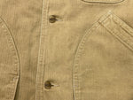 エルエルビーン L.L.Bean 80s 80年代 HBT ヘリンボーン カバーオール ブランケット ハンティング USA製 ジャケット 無地 カーキ Lサイズ 104MT-1988