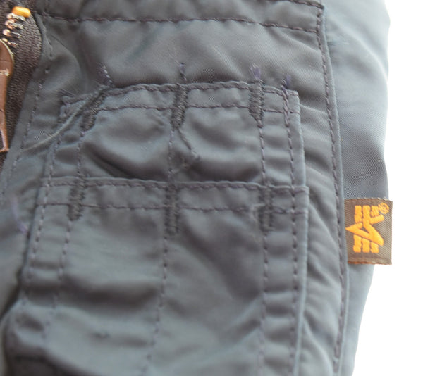 アルファ  ALPHA INDUSTRIES USA製 MA-1 フライトジャケット MIL-J-82790J ジャケット ネイビー Mサイズ 103MT-3241