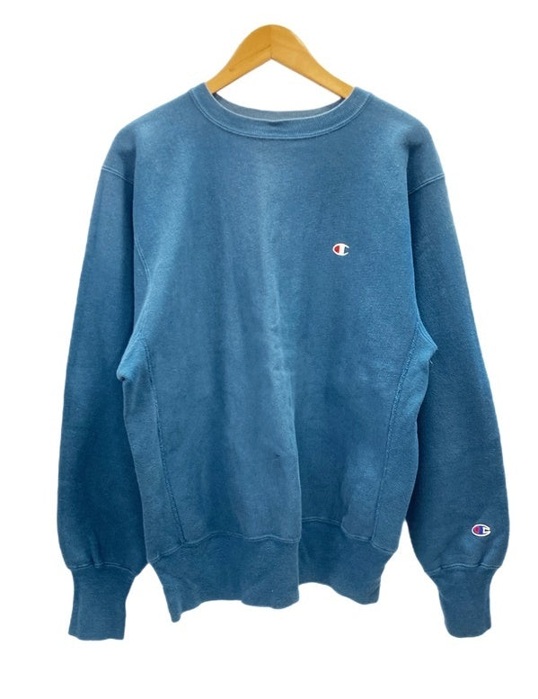 チャンピオン Champion 90s~ Reverse Weave リバースウィーブ 刺繍タグ ヴィンテージ US古着 USA製 ターコイズ系カラー  スウェット 無地 Lサイズ 101MT-2447 | 古着通販のドンドンサガール