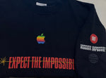 ヴィンテージ vintage 90's 90年代 SCREEN STARS Apple × MISSION:IMPOSSIBLE EXPECT THE IMPOSSIBLE アップル ミッションインポッシブル 企業 ムービーT ロンT ブラック Lサイズ 101MT-5181