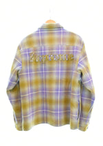 シュプリーム SUPREME 22AW Shearling Lined Flannel Shirt シアリング ラインド フランネル シャツ ボア ジャケット ジャケット パープル Mサイズ 103MT-991