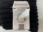 モンクレール MONCLER KNIT CAP ニット帽 ビーニー ファー付 キッズ ベビー 黒 C2-093-00219-00-03510 帽子 レディース帽子 ニット帽 ロゴ ブラック フリーサイズ 104H-25