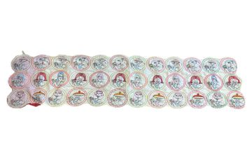 ウロコ ULOCO 刺繍 テキスタイル ステッチ ストール ULOCOガールズ butter milk sugar flour 白 赤 黄色 マフラー・スカーフ レディースマフラー・ストール ホワイト 101G-233